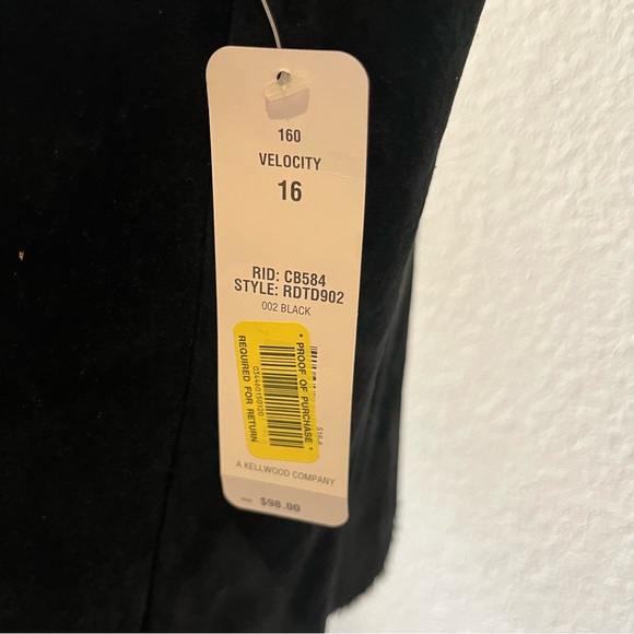 Leather Suede Vest Sz 16 Fur Trim Collar Black NWT Mobwife Biker Winter Glam - Picture 5 of 11